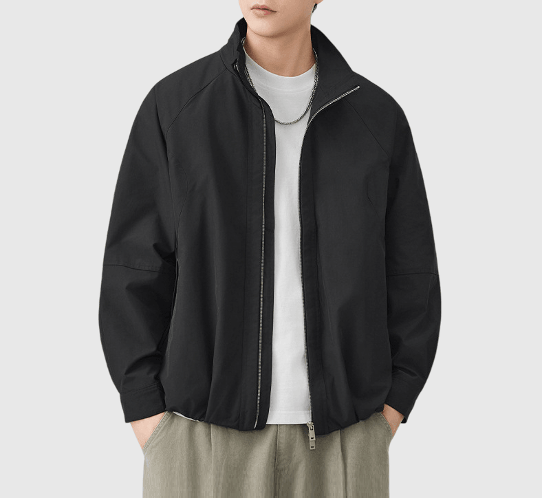 復古基礎縫紉設計 長袖風褸外套 [SBO-1467]