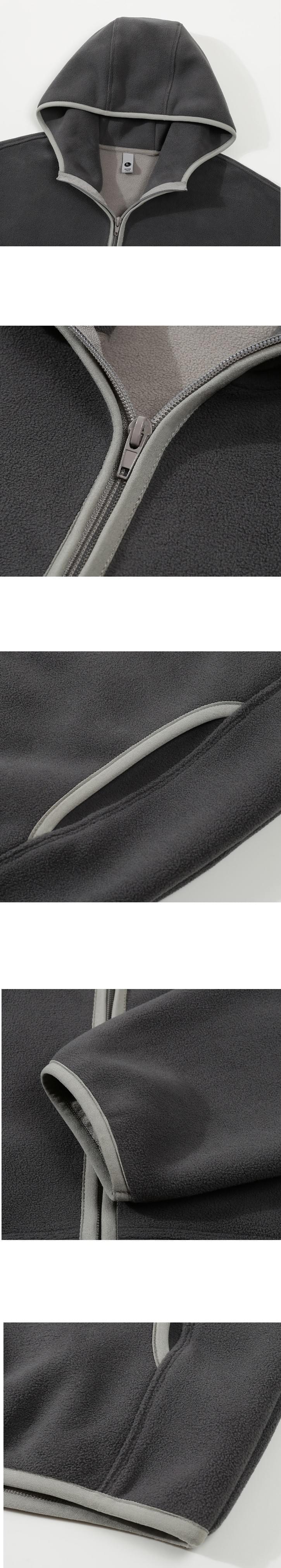 日系色系包邊重磅 330g 雙面絨毛粒長袖外套 [SBO-1493]