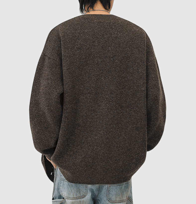 日系基礎混色紗織 針織開胸外套 [SBO-1466]