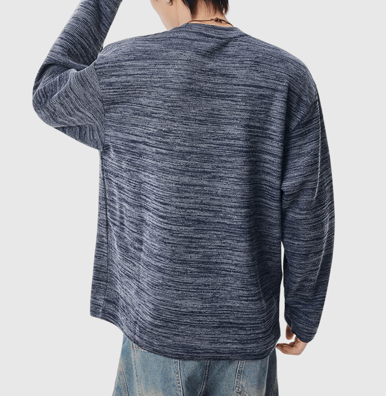 日系復古色織工藝 重磅長袖 T-Shirt [SBT-1454]