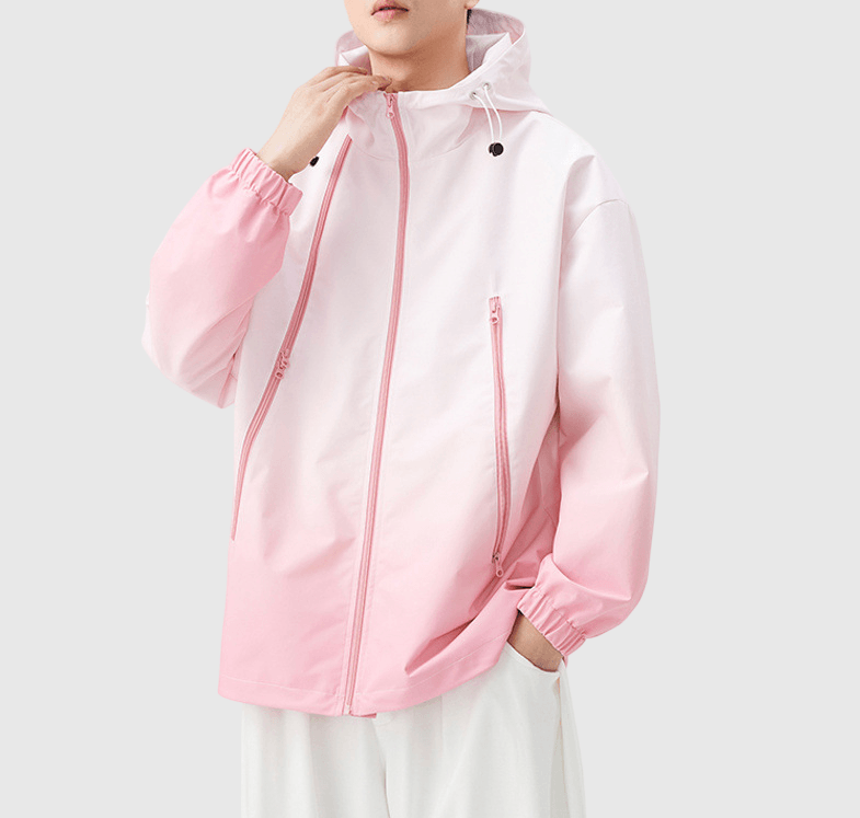 日系山系漸層變色設計 連帽機能風褸外套 [SBO-1486]