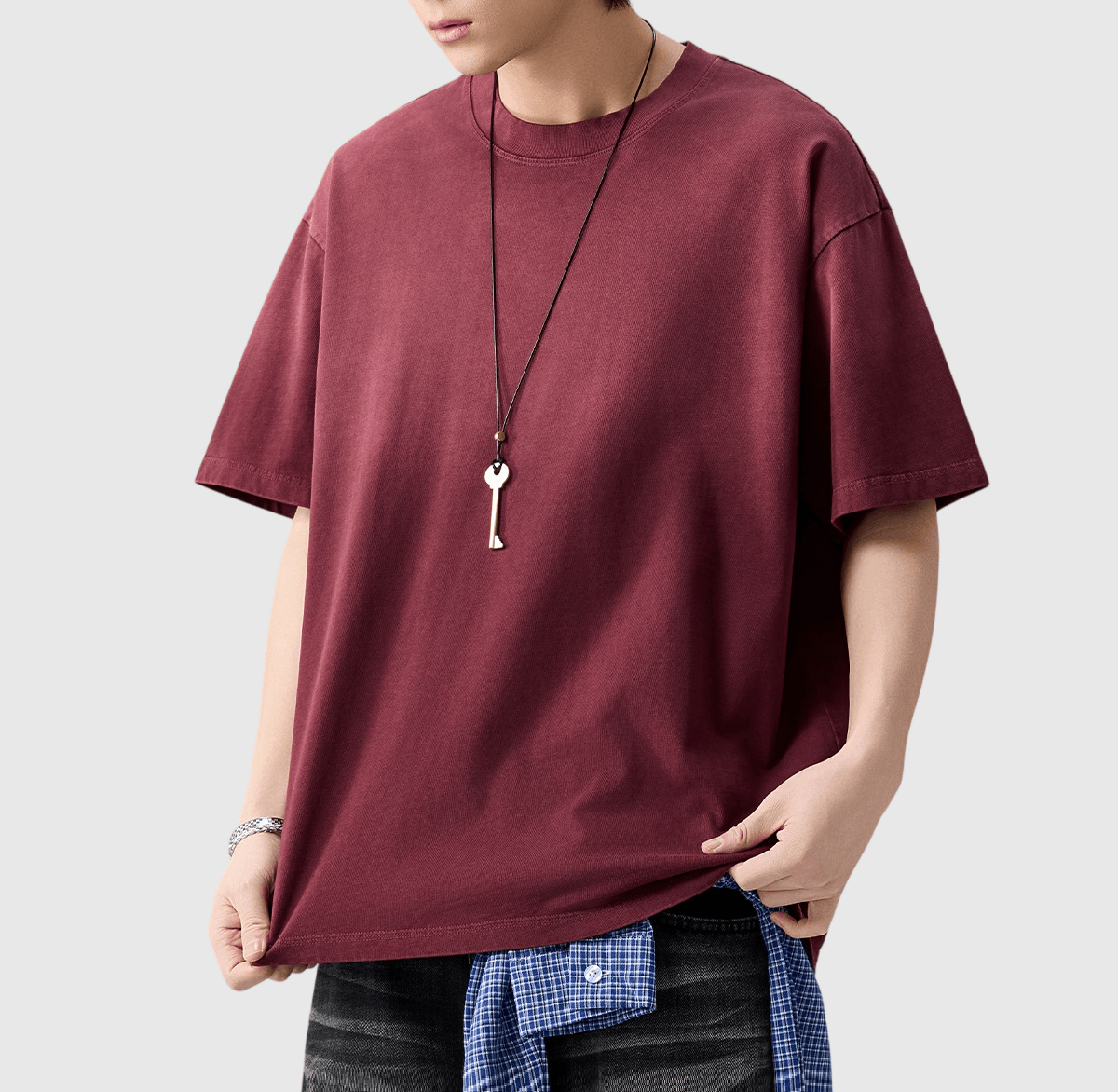 復古水洗色系漸變 純棉短袖 T-Shirt [SBT-1424]