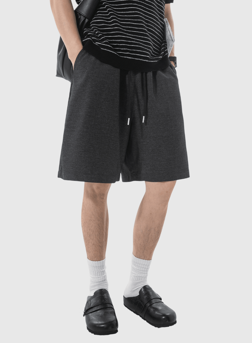 日系基礎仿牛仔布紋理設計 透氣短褲 [SBST-1162]