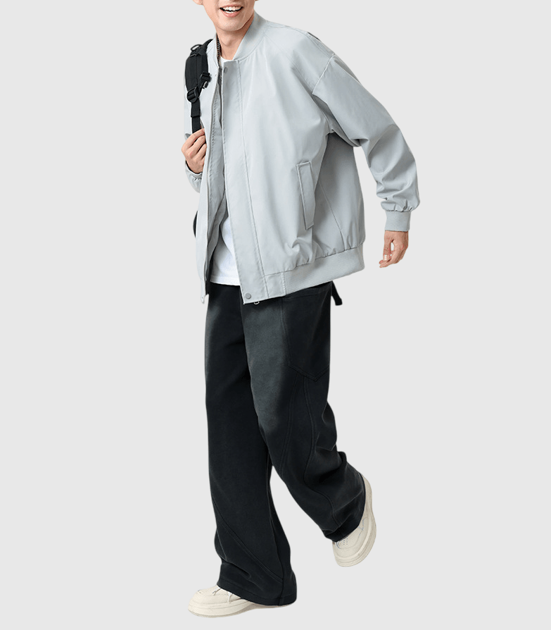 日系基礎雙側袋設計 棒球外套 [SBO-1484]