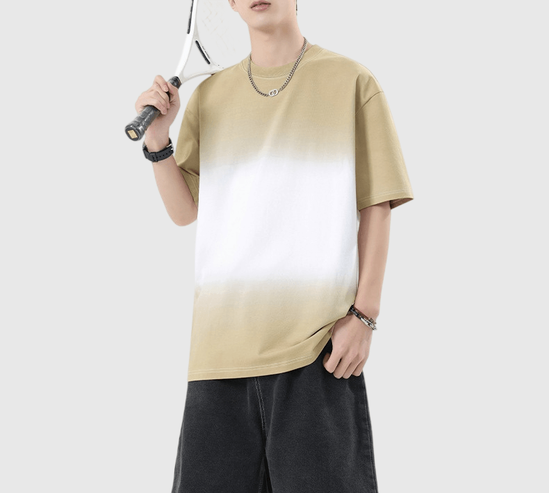 日系色系線性漸變 短袖 T-Shirt [SBT-1577]