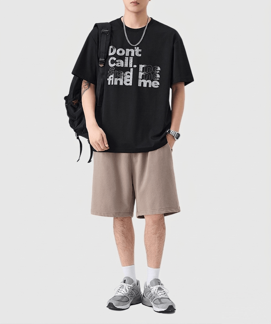 復古霧面文字圖案印燙工藝 短袖 T-Shirt [SBT-1573]