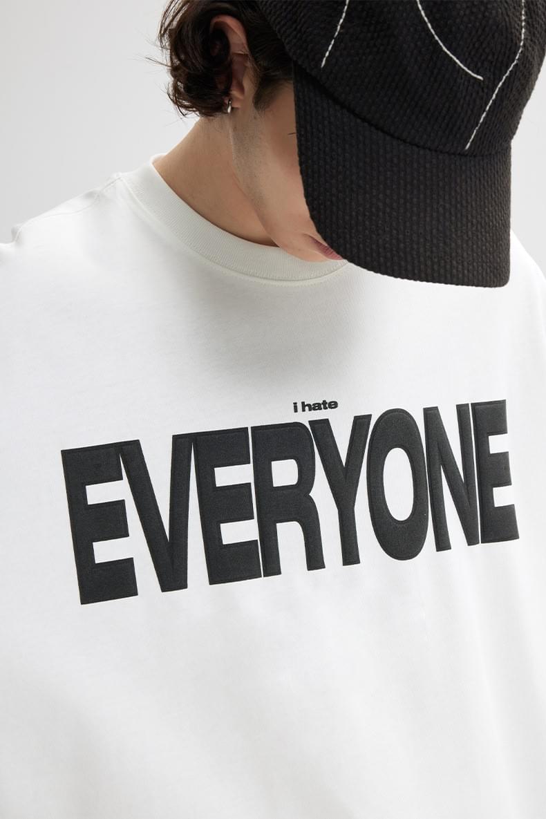 中身立體文字設計印燙 短袖 T-Shirt [CBT-1267]
