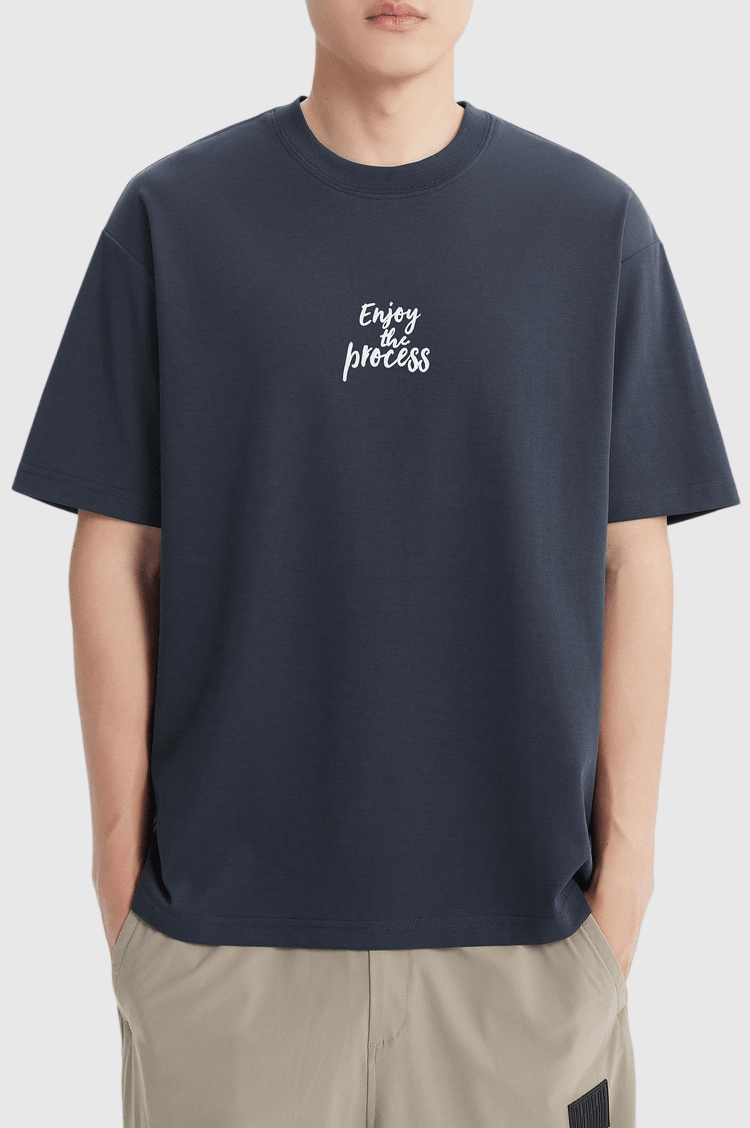 細文字印燙設計 短袖 T-Shirt [CBT-1576]
