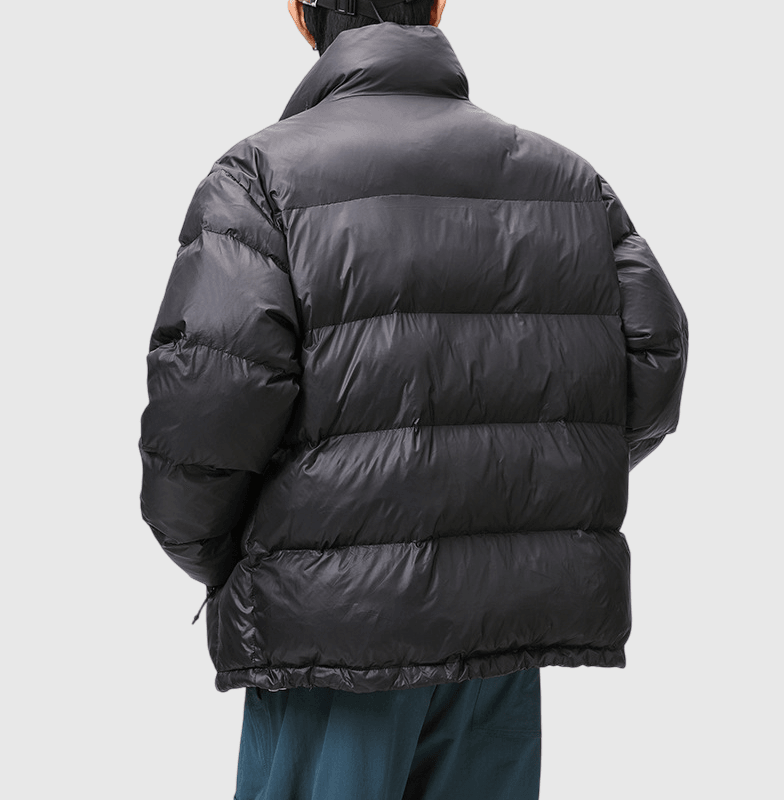 日系拉鍵前袋色系撞色拼接 夾棉長袖外套 [SBO-1490]