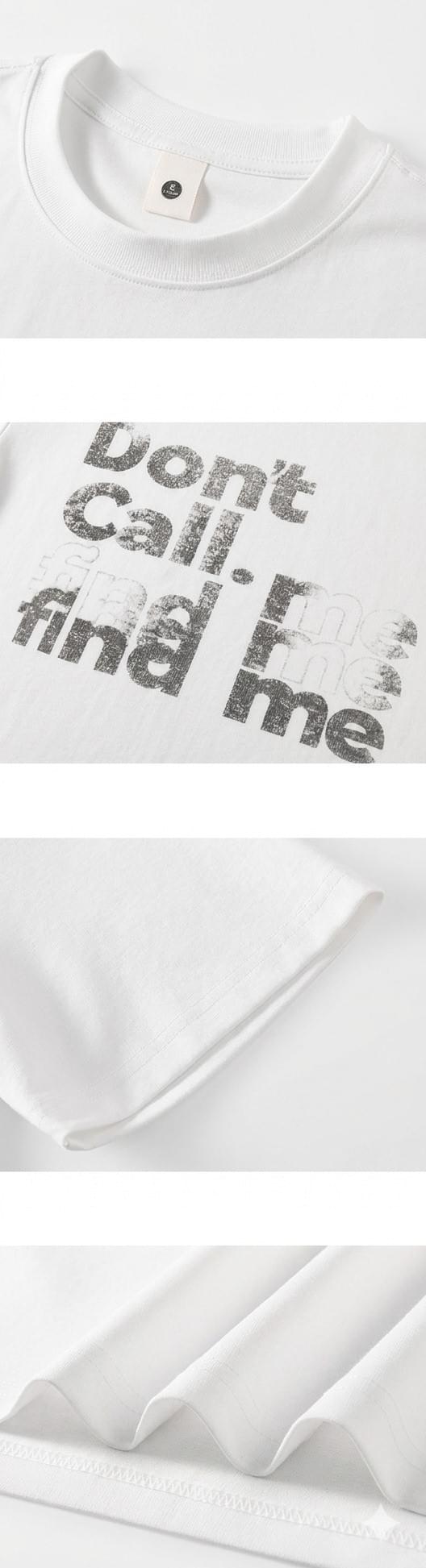 復古霧面文字圖案印燙工藝 短袖 T-Shirt [SBT-1573]