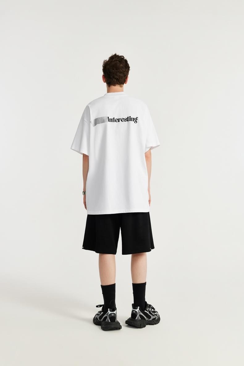 中身設計文字印燙 純棉短袖T-Shirt [CBT-1058]