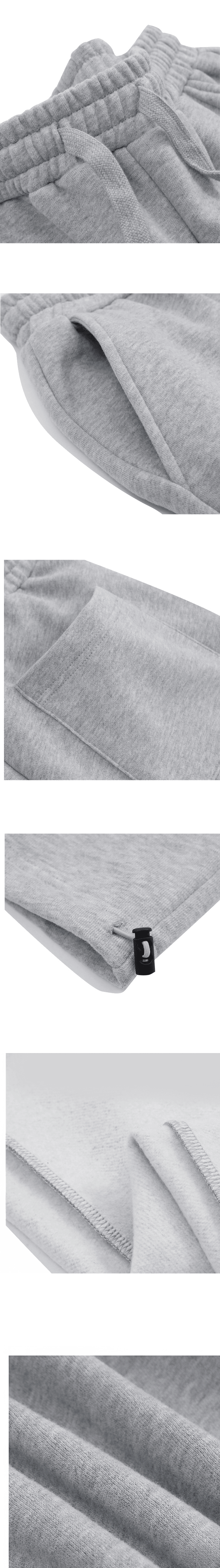 日系基礎橡筋繩束腳 重磅320G 加絨保暖棉衛長褲 [SBP-1190]