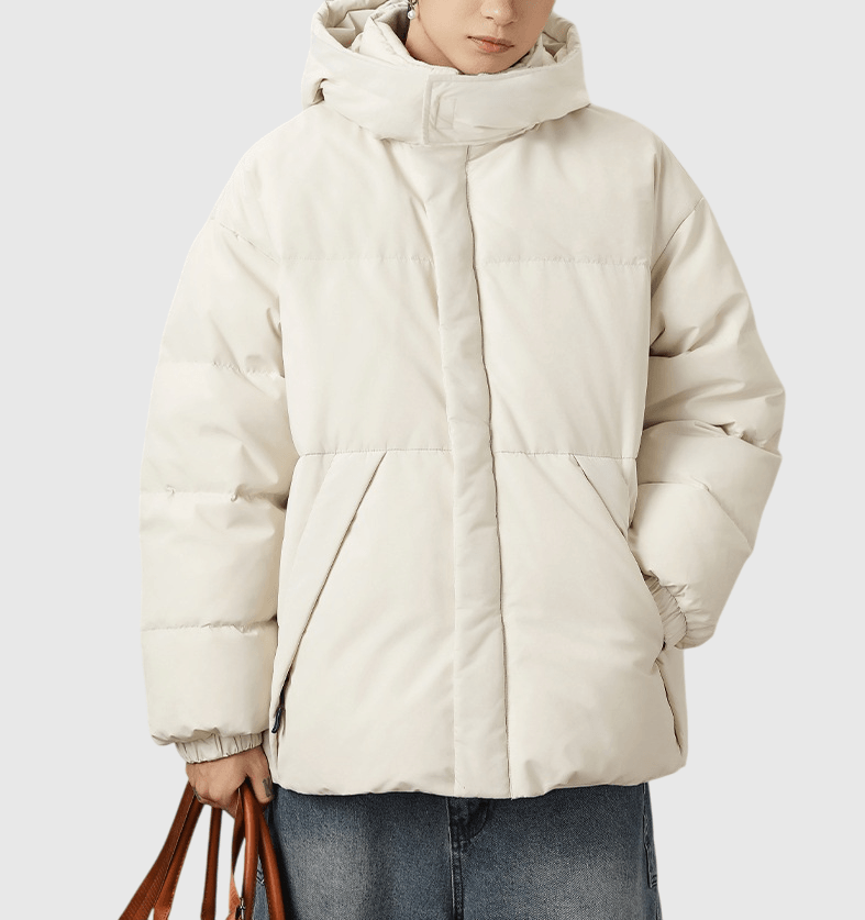 日系復古斜側袋設計 夾棉長袖外套 [SBO-1347]