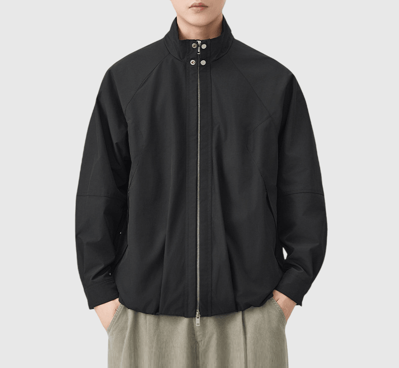 復古基礎縫紉設計 長袖風褸外套 [SBO-1467]