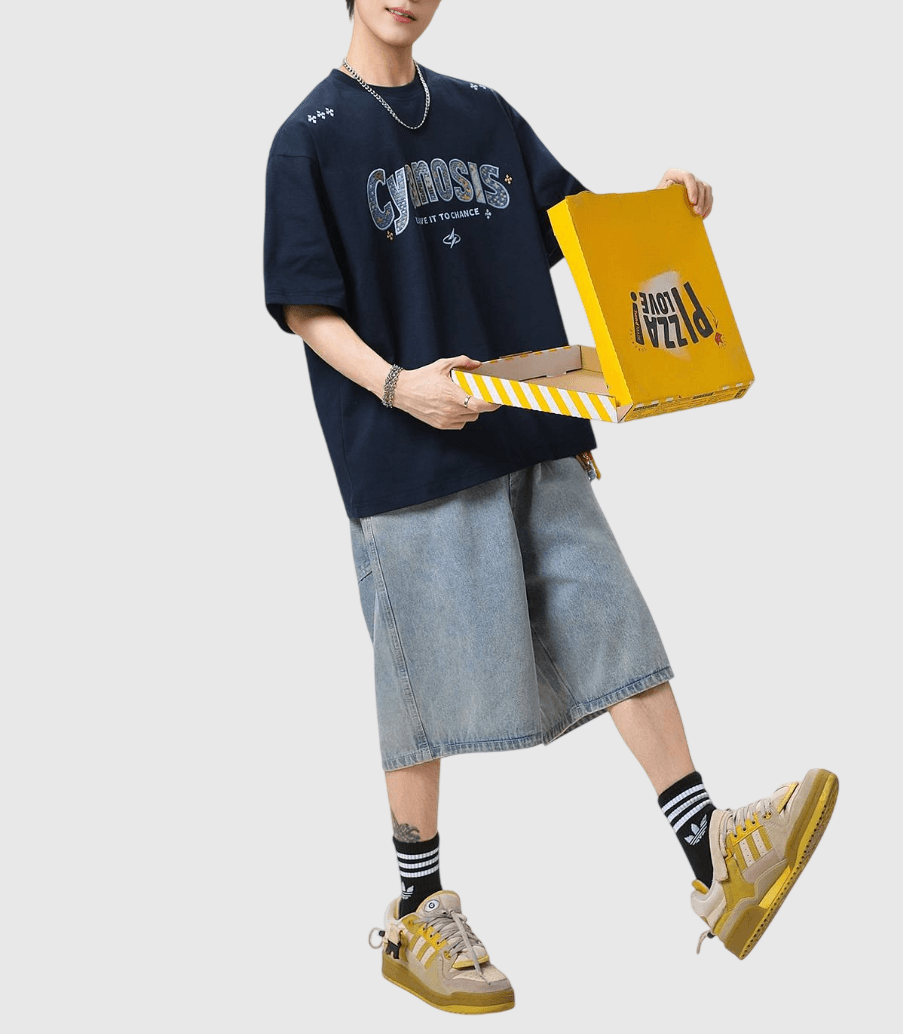 藝術彩繪刺繡文字圖案設計 純棉短袖 T-Shirt [SBT-1516]