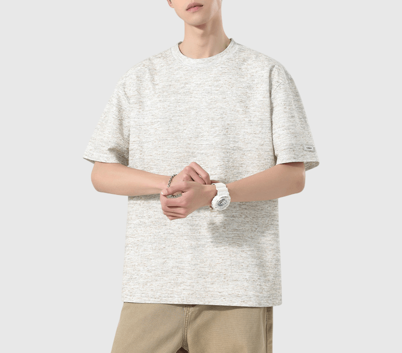 日系混色紗織設計 透氣短袖 T-Shirt [SBT-1513]