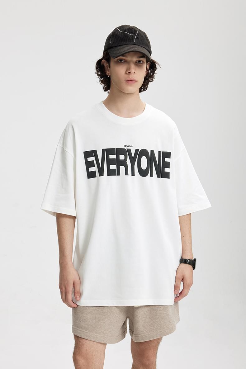 中身立體文字設計印燙 短袖 T-Shirt [CBT-1267]