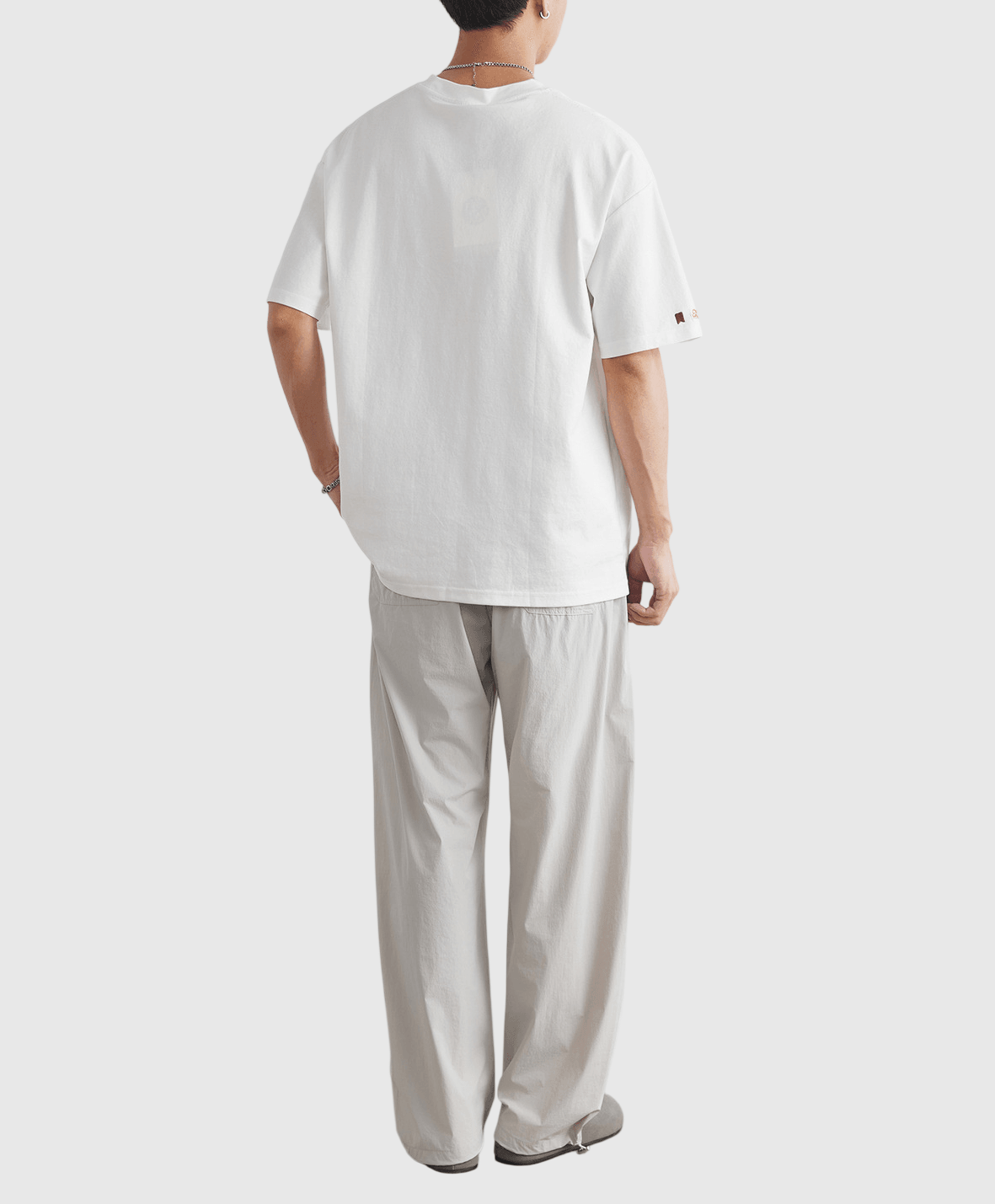 山系戶外細圖案刺繡設計 短袖 T-Shirt [SBT-1560]