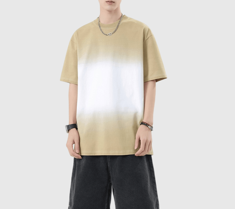 日系色系線性漸變 短袖 T-Shirt [SBT-1577]