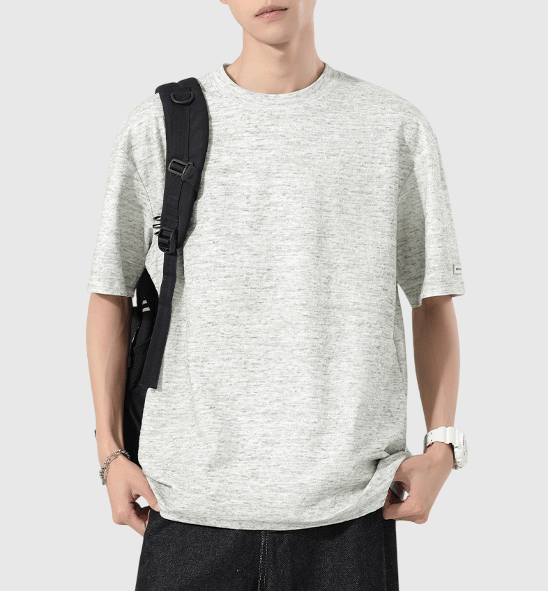 日系混色紗織設計 透氣短袖 T-Shirt [SBT-1513]