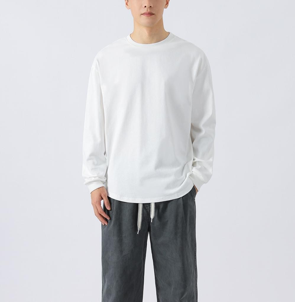 日系基礎純色 純棉長袖 T-Shirt [CBT-1226]
