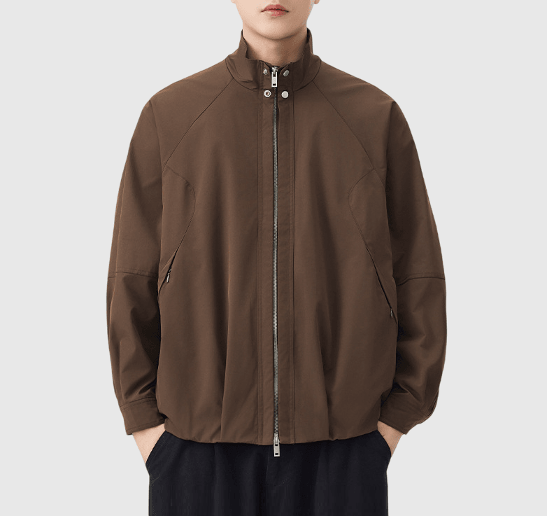 復古基礎縫紉設計 長袖風褸外套 [SBO-1467]