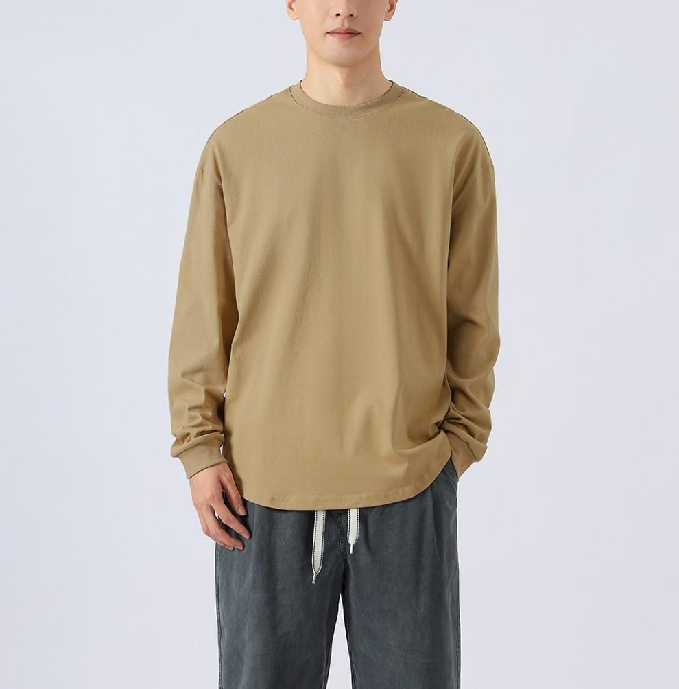 日系基礎純色 純棉長袖 T-Shirt [CBT-1226]