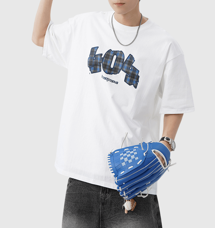 404 NOT FOUND 圖案印燙設計 純棉短袖 T-Shirt [SBT-1525]