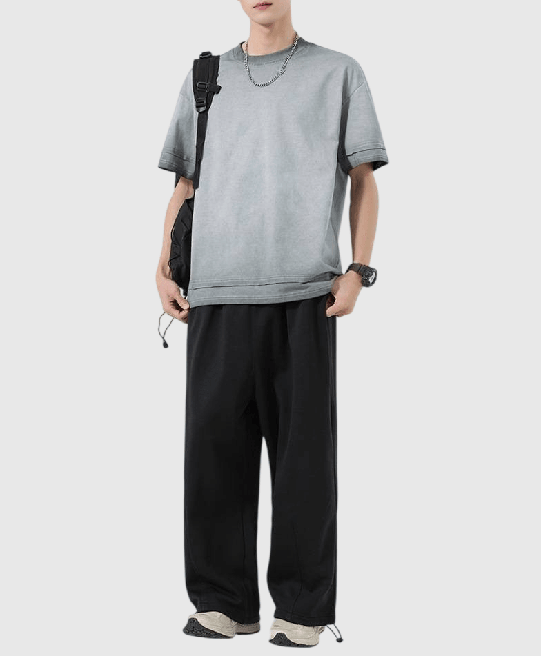 復古色系重工蠟染水洗漸變工藝 短袖 T-Shirt [SBT-1497]