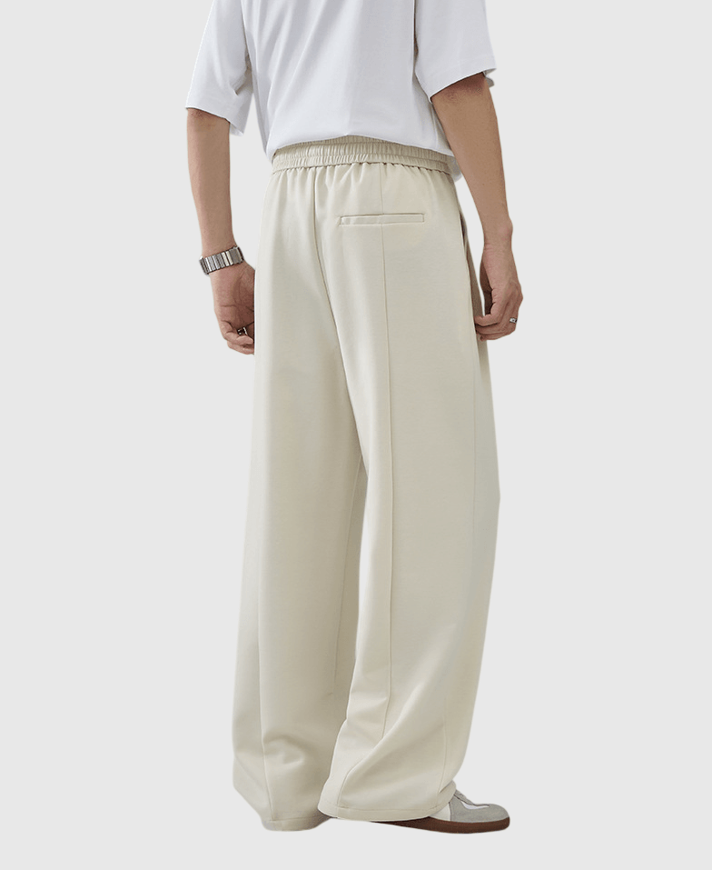 基礎闊腿直筒 透氣針織衛褲 [CBP-1033]