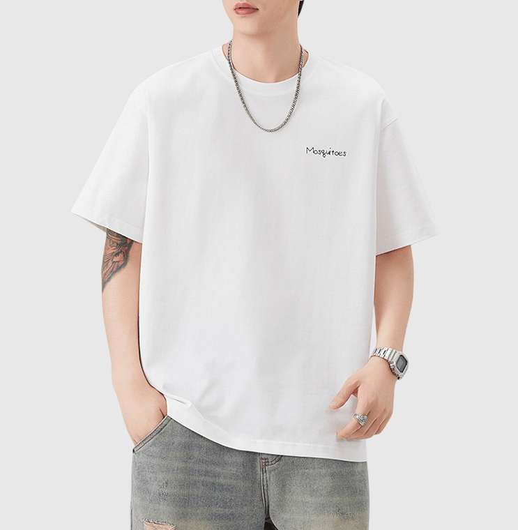 蚊子圖案文字印燙設計 純棉短袖 T-Shirt [SBT-1527]