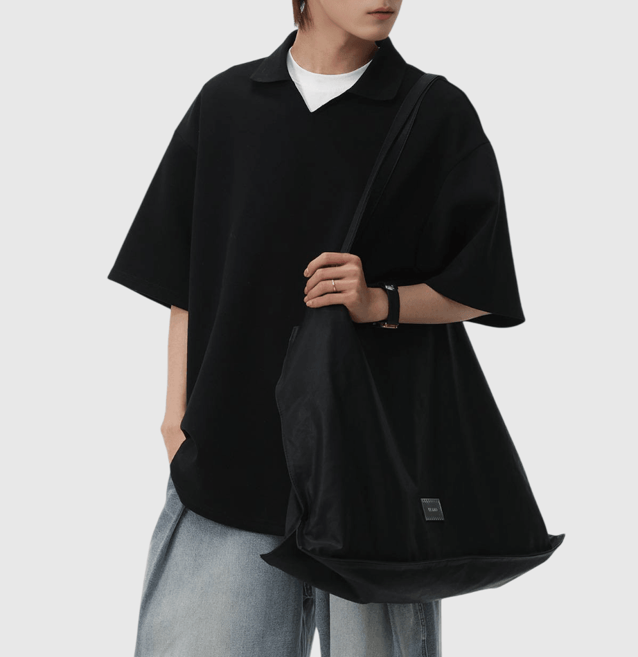 日系基礎針織領口設計  短袖 T-Shirt [SBT-1486]