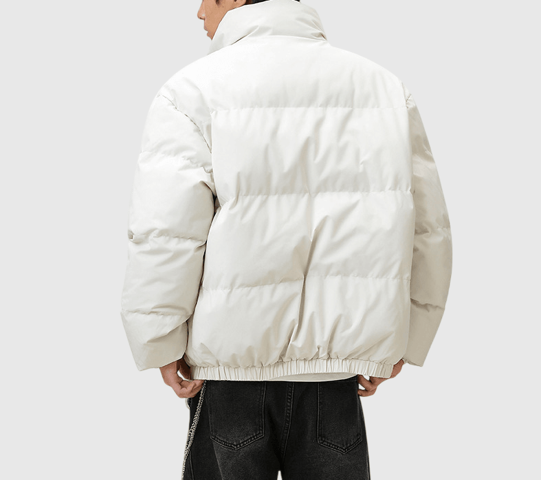 日系基礎內層撞色條紋設計 夾棉長袖外套 [SBO-1489]