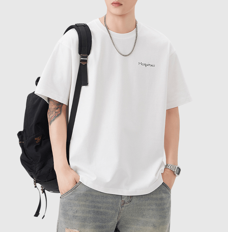 蚊子圖案文字印燙設計 純棉短袖 T-Shirt [SBT-1527]