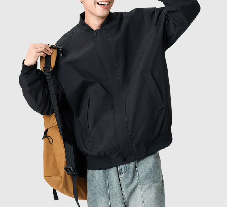 日系基礎雙側袋設計 棒球外套 [SBO-1484]