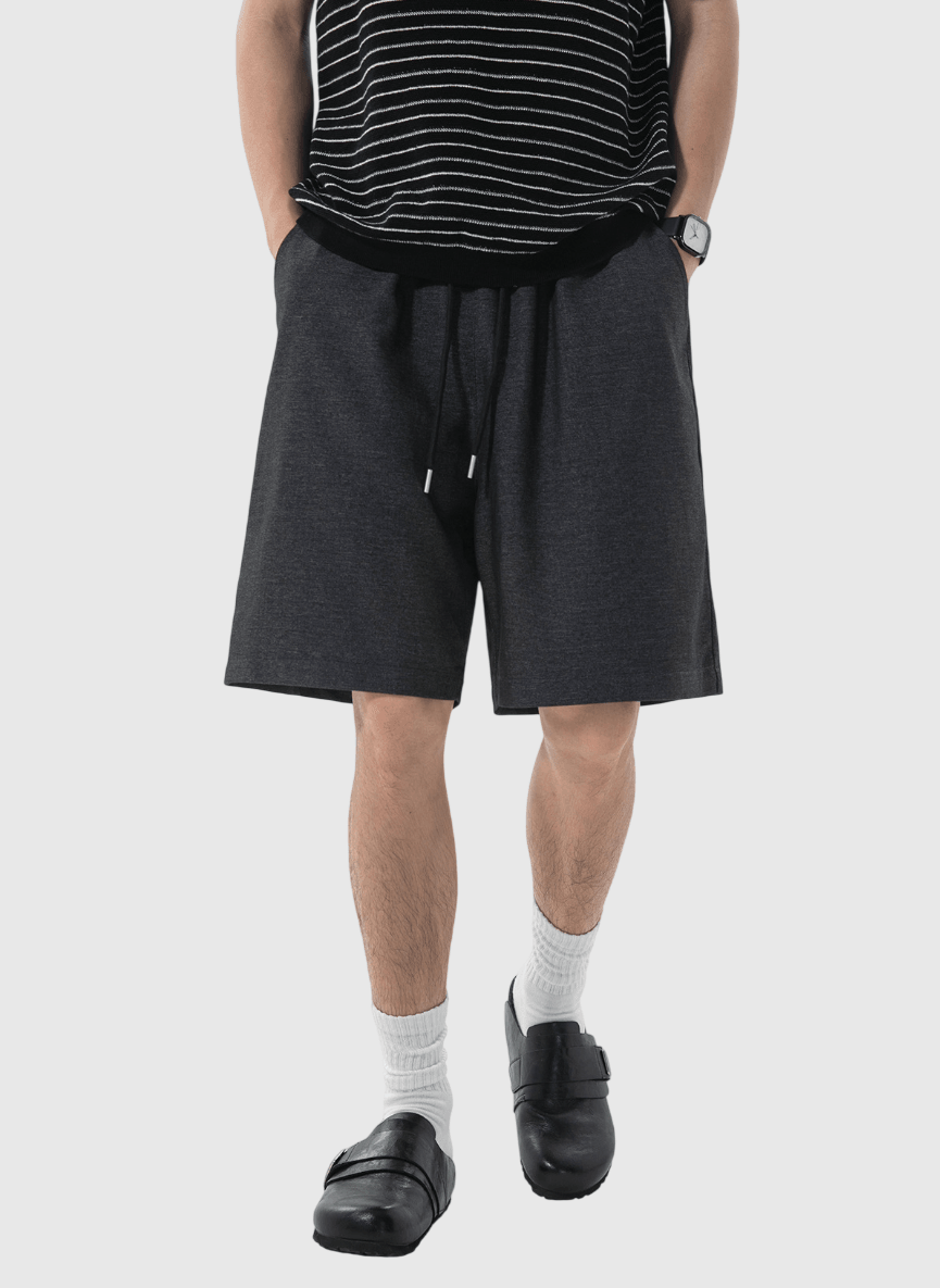 日系基礎仿牛仔布紋理設計 透氣短褲 [SBST-1162]