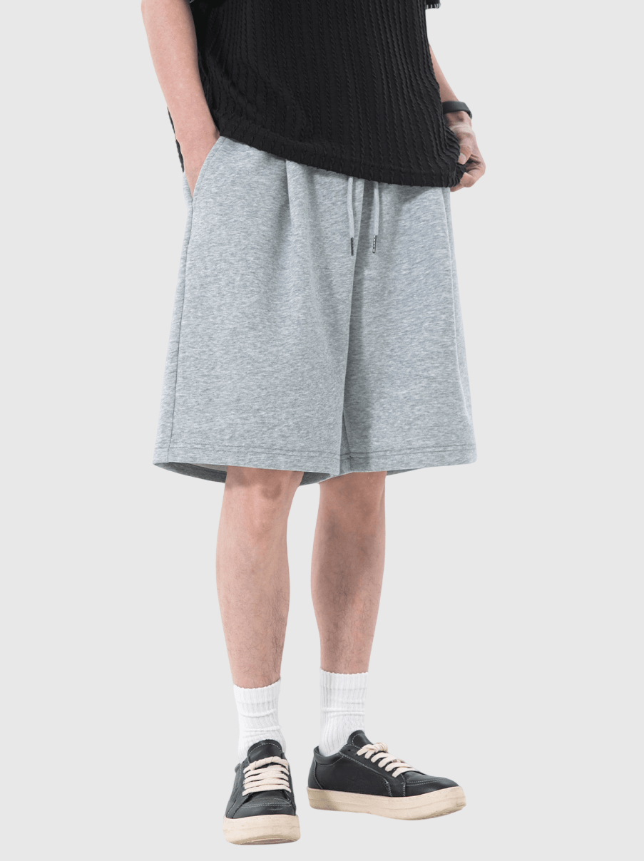 日系基礎百搭 透氣針織棉衛短褲 [SBST-1163]