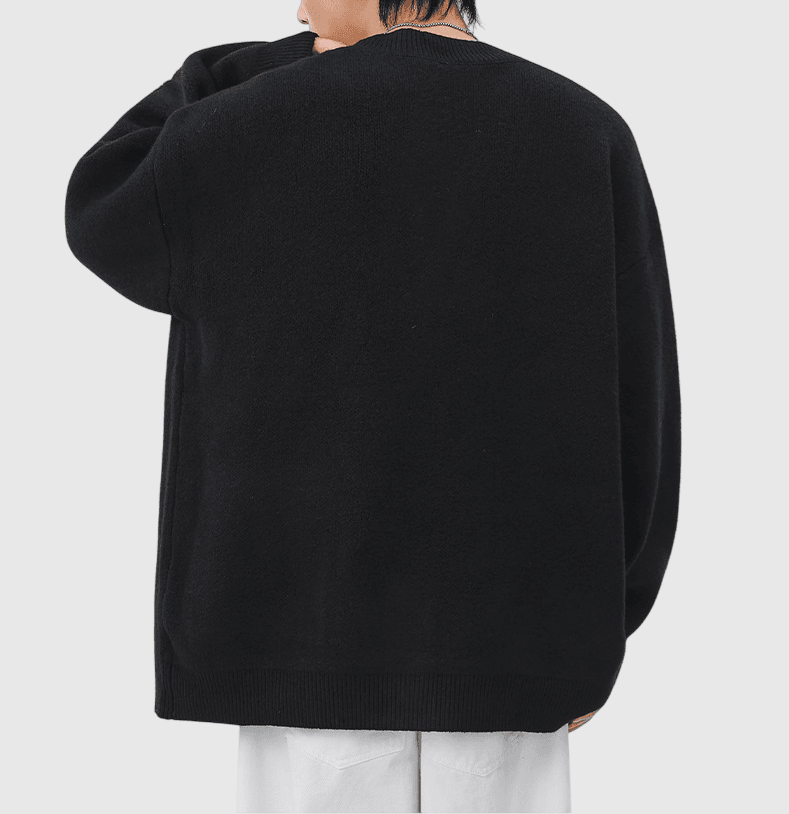 日系基礎混色紗織 針織開胸外套 [SBO-1466]