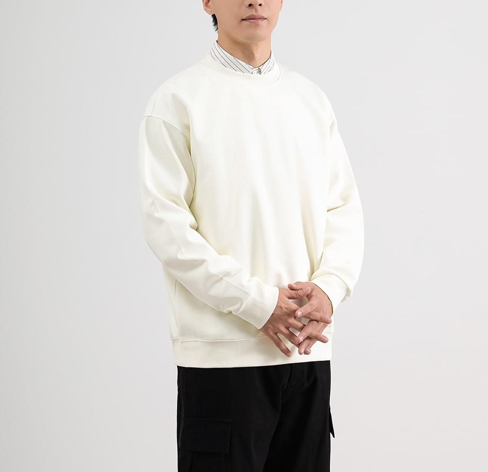 山系戶外細圖案刺繡設計 重磅長袖圓領衛衣 [CBH-1017]