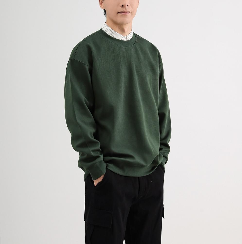 山系戶外細圖案刺繡設計 重磅長袖圓領衛衣 [CBH-1017]