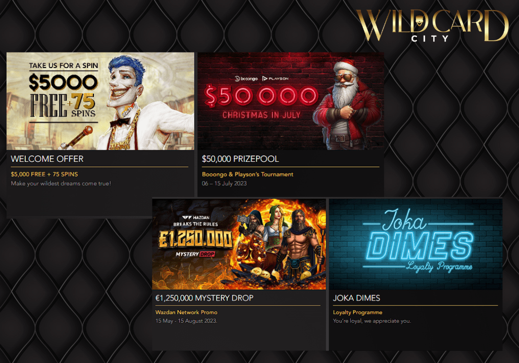 Wildcardcity Casino Online Registration Interface