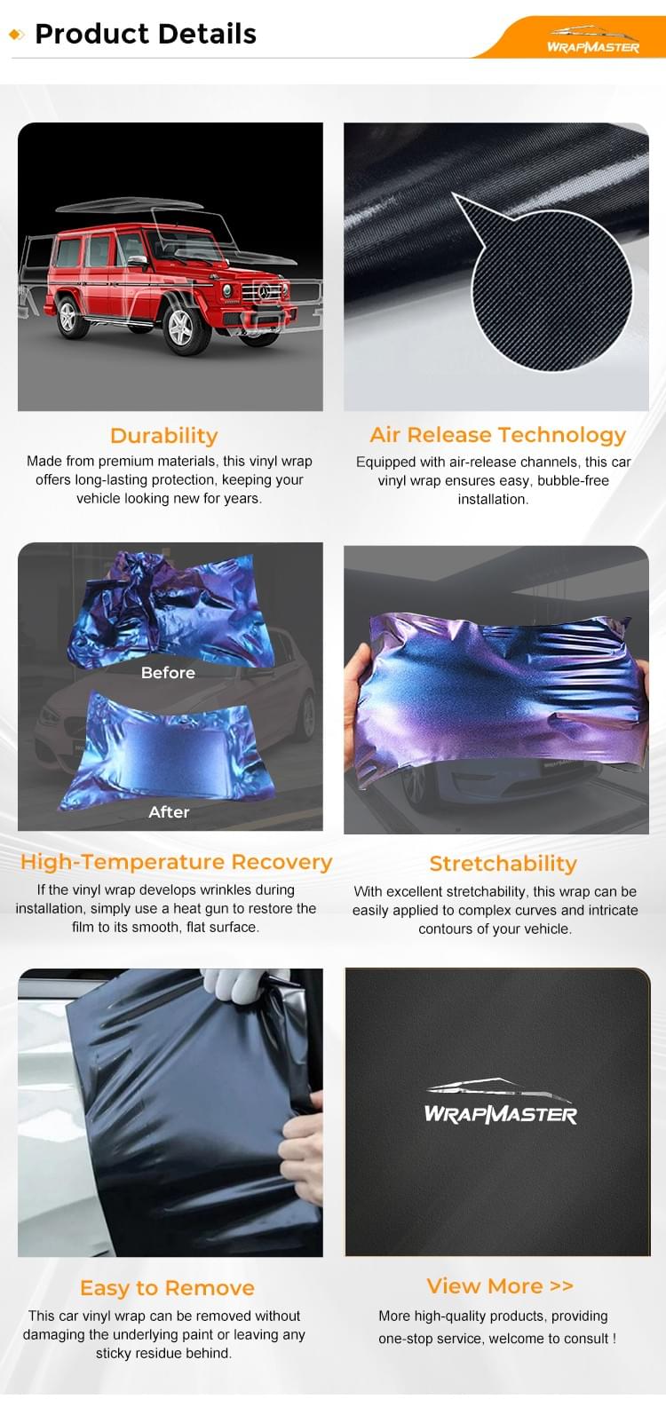Wrapmaster Glossy Laser Tiffany Car Vinyl Wrap