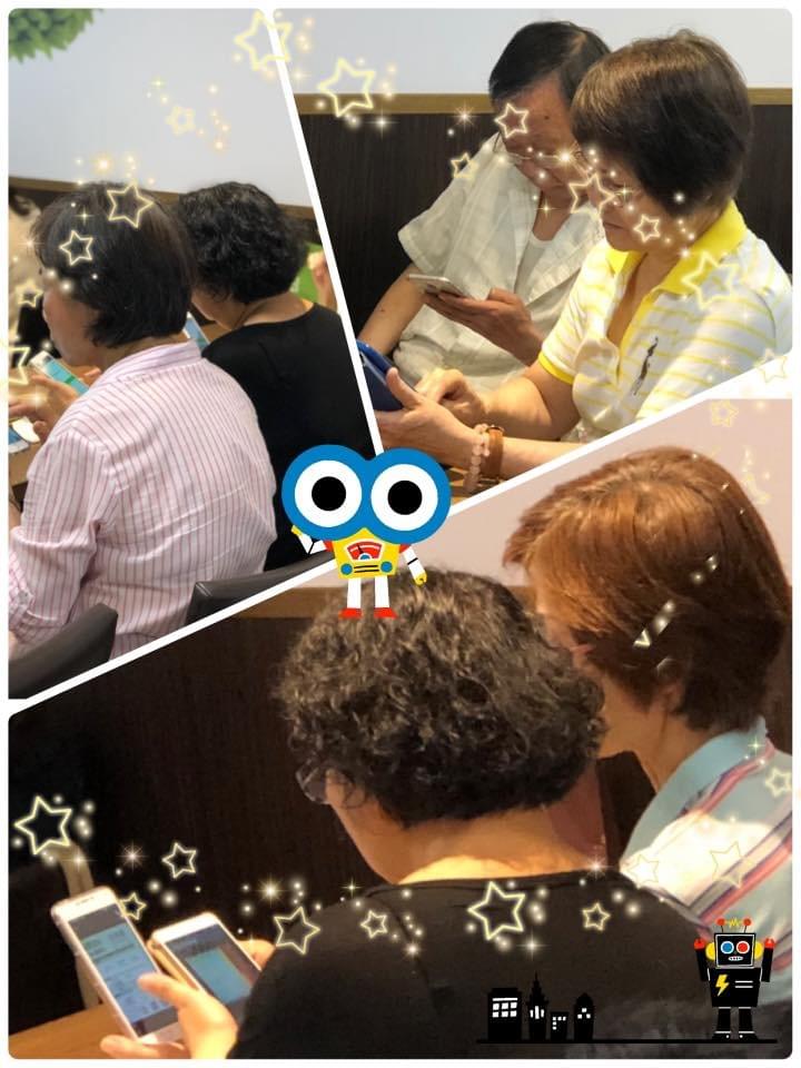 智樂活銀髮熟齡長者手機教學活動現場照片20180507