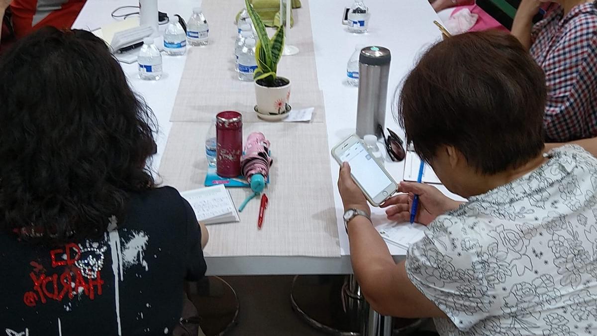 智樂活銀髮熟齡長者手機教學活動現場照片20180802