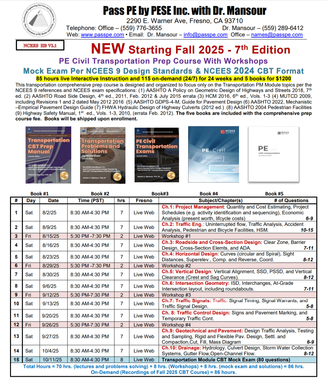 2025 ON-DEMAND  - Transportation CBT Module Prep Course with Workshops