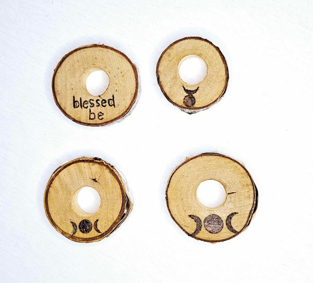 Wooden Sphere Stands - Various Designs
