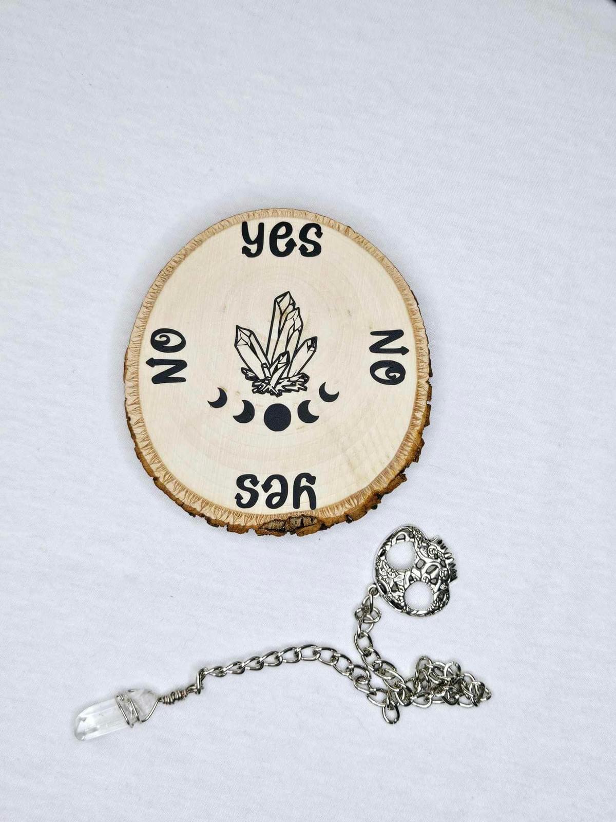 Pendulum Board Set - Crystal Cluster - Travel Size