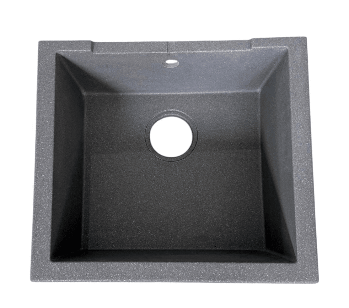 Évier de cuisine encastrable simple bac granit Deante Andante 49 x 43 cm en Anthracite métallisé - DEANTEZQN_T113 - VIDEVIMAR1BB Évier de cuisine encastrable simple bac granit Deante Andante 49 x 43 cm en Anthracite métallisé - DEANTEZQN_T113 - VIDEVIMAR1BB