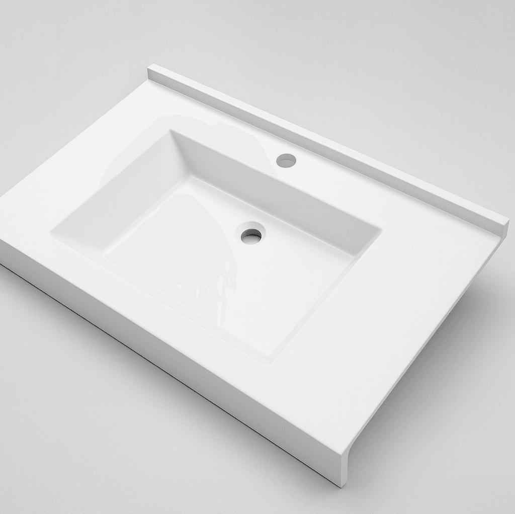 Plan-vasque Vita 80 cm côtés ouverts - PVITA80O-BL