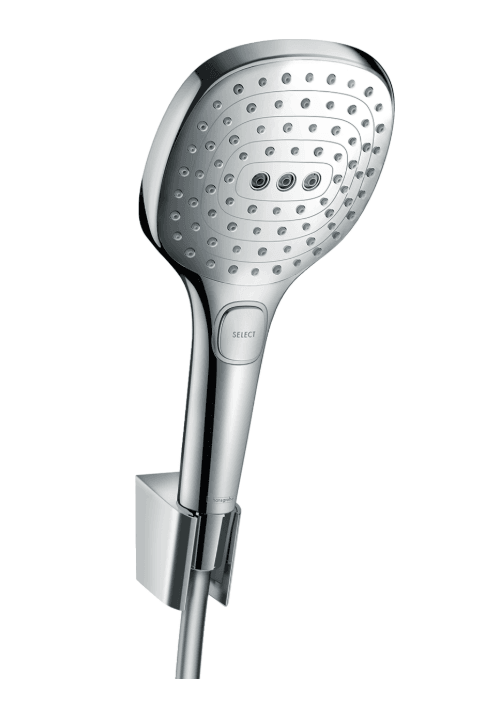 Douchette à main Hansgrohe Raindance Select E 120 3jets avec support et flexible (avec rayures apparentes)